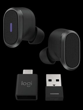 Logitech Zone True Wireless Noise-Canceling Earbuds NEW